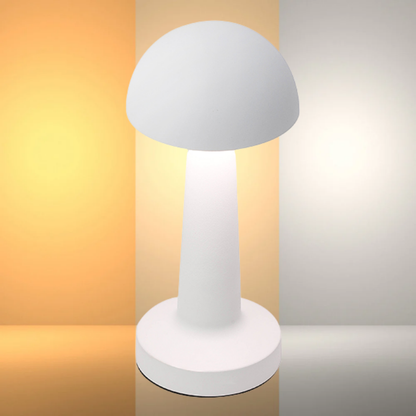 Lampara Led Blanca Modelo Hongo Tactil Recargable con Usb