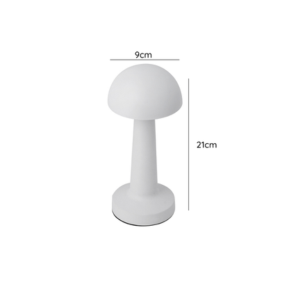 Lampara Led Blanca Modelo Hongo Tactil Recargable con Usb