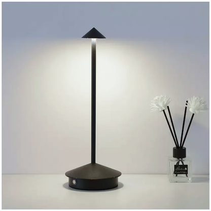 Lampara Led Negra Tactil Recargable con Usb