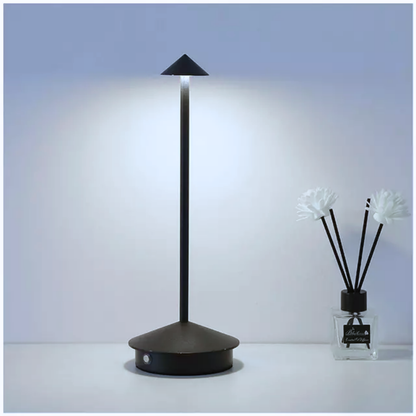 Lampara Led Negra Tactil Recargable con Usb