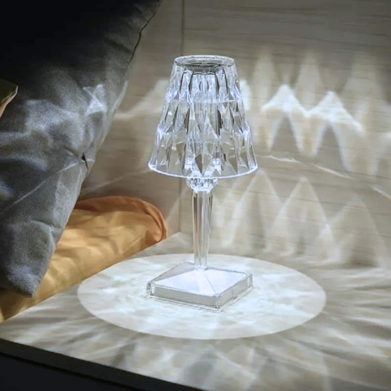 Lampara Led Prisma Tactil Recargable Dimeable con Usb