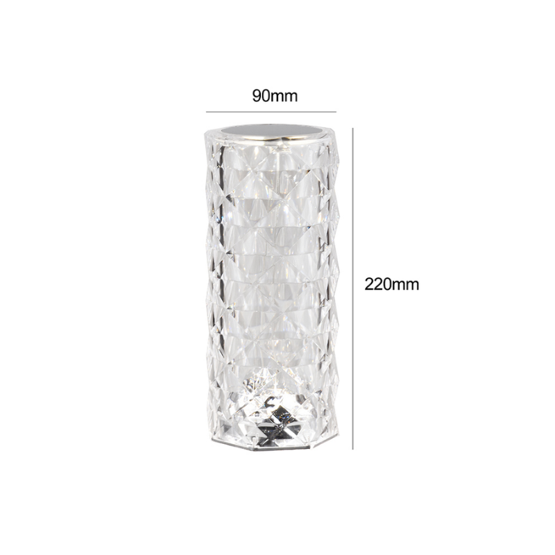 Lampara Led Cilindro Prisma Tactil Recargable Dimeable con Usb