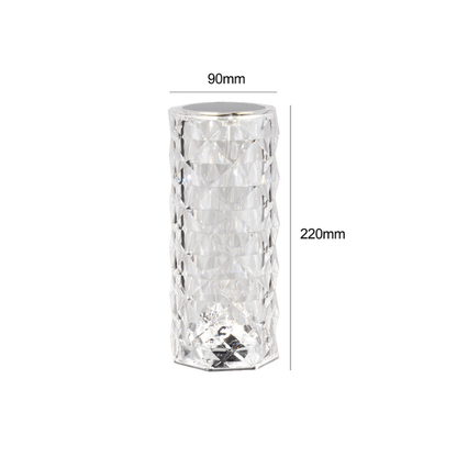 Lampara Led Cilindro Prisma Tactil Recargable Dimeable con Usb