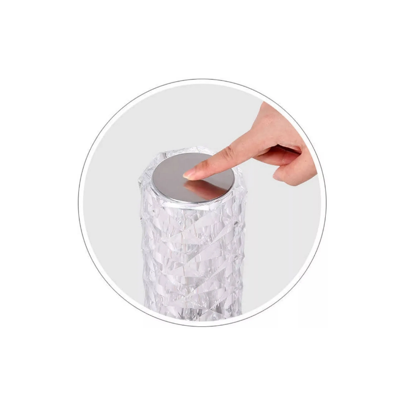 Lampara Led Cilindro Prisma Tactil Recargable Dimeable con Usb