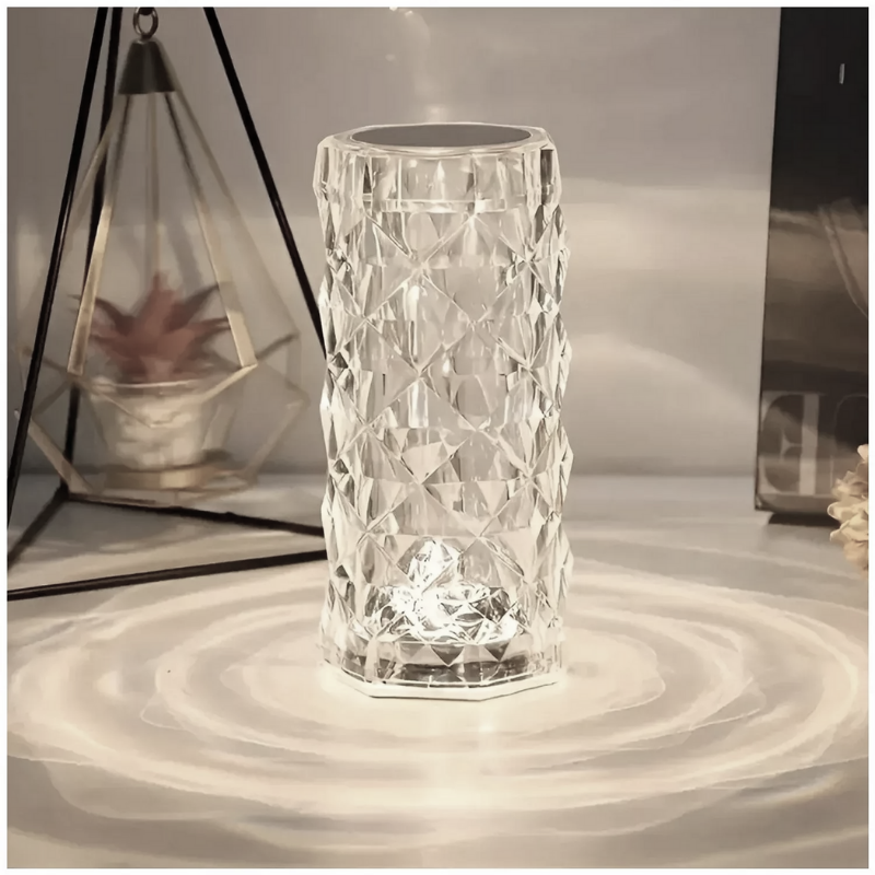 Lampara Led Cilindro Prisma Tactil Recargable Dimeable con Usb