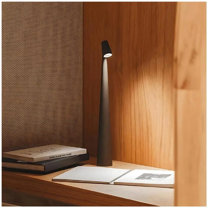 Lampara Led Negra Tactil Recargable Dimeable con Usb