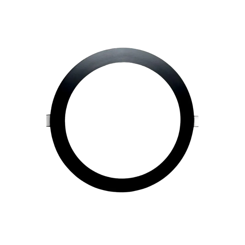 Panel led Borde Negro Embutido Redondo 18W 22cm