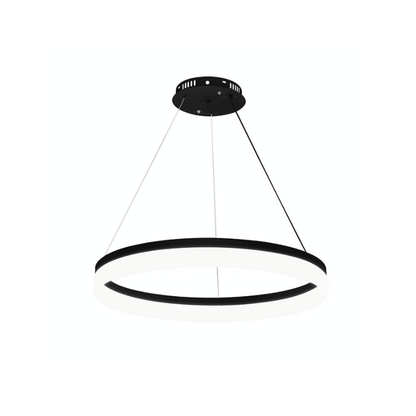 Lámpara Led Negra Aro 60cm 36W CCT Modelo Zora