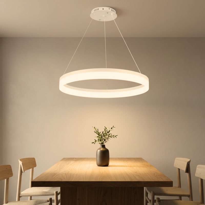 Lámpara Led Blanca Aro 60cm 36W CCT Modelo Zora