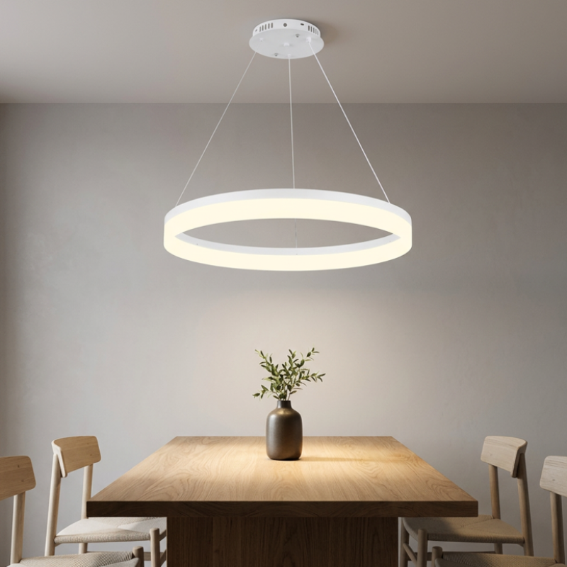 Lámpara Led Blanca Aro 60cm 36W CCT Modelo Zora