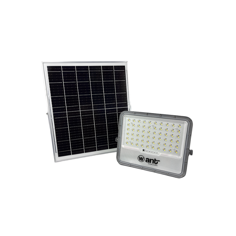 Foco Proyector Led Panel Solar 1600lm Luz CCT + Control