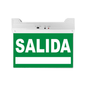 Letrero de Emergencia Letras Salida Verde 3W