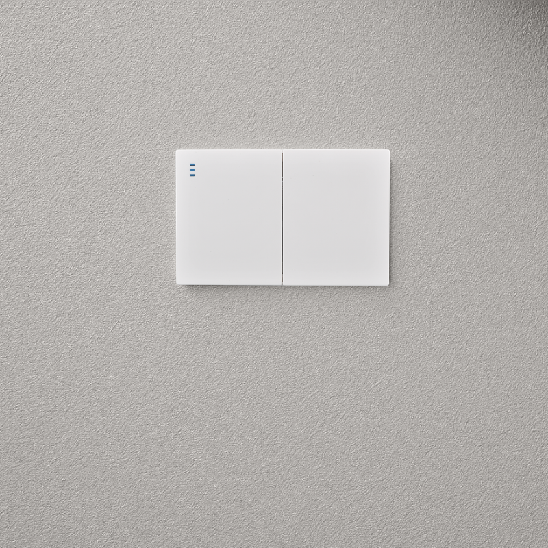 Interruptor Doble Armado Plano 9/12 16A Blanco SEC