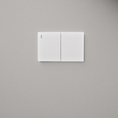 Interruptor Doble Armado Plano 9/12 16A Blanco SEC