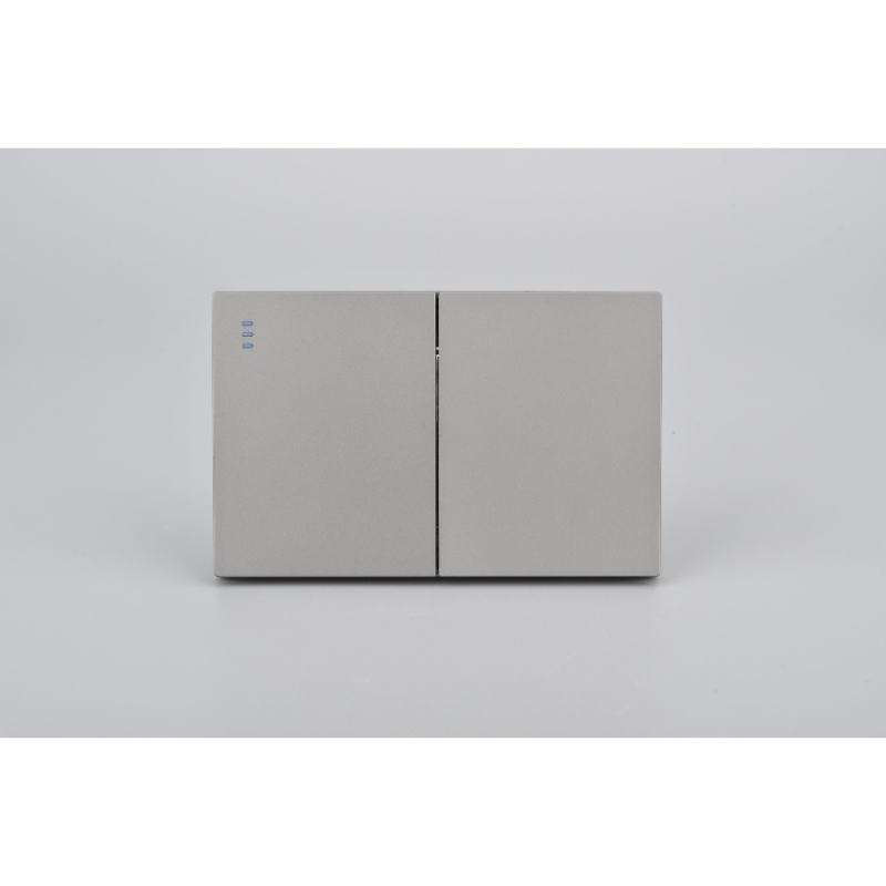 Interruptor Doble Armado Plano 9/24 16A Gris SEC