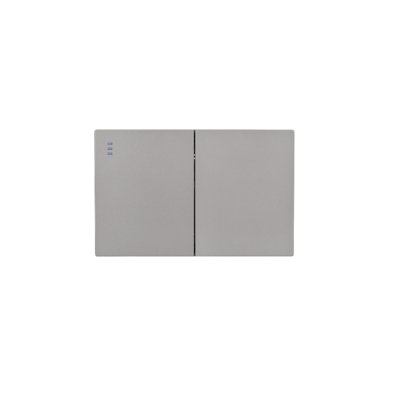 Interruptor Doble Armado Plano 9/24 16A Gris SEC