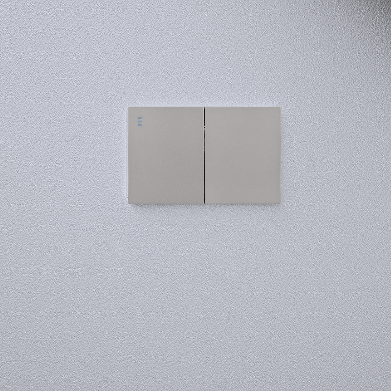 Interruptor Doble Armado Plano 9/24 16A Gris SEC