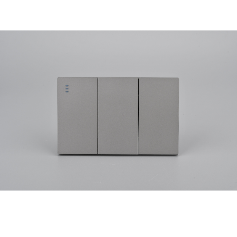 Interruptor Triple Armado Plano 9/24 16A Gris SEC