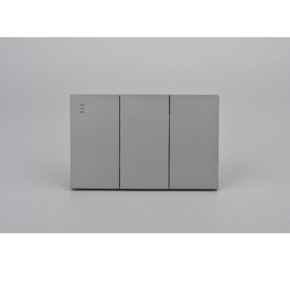 Interruptor Triple Armado Plano 9/24 16A Gris SEC
