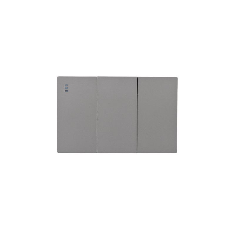 Interruptor Triple Armado Plano 9/24 16A Gris SEC