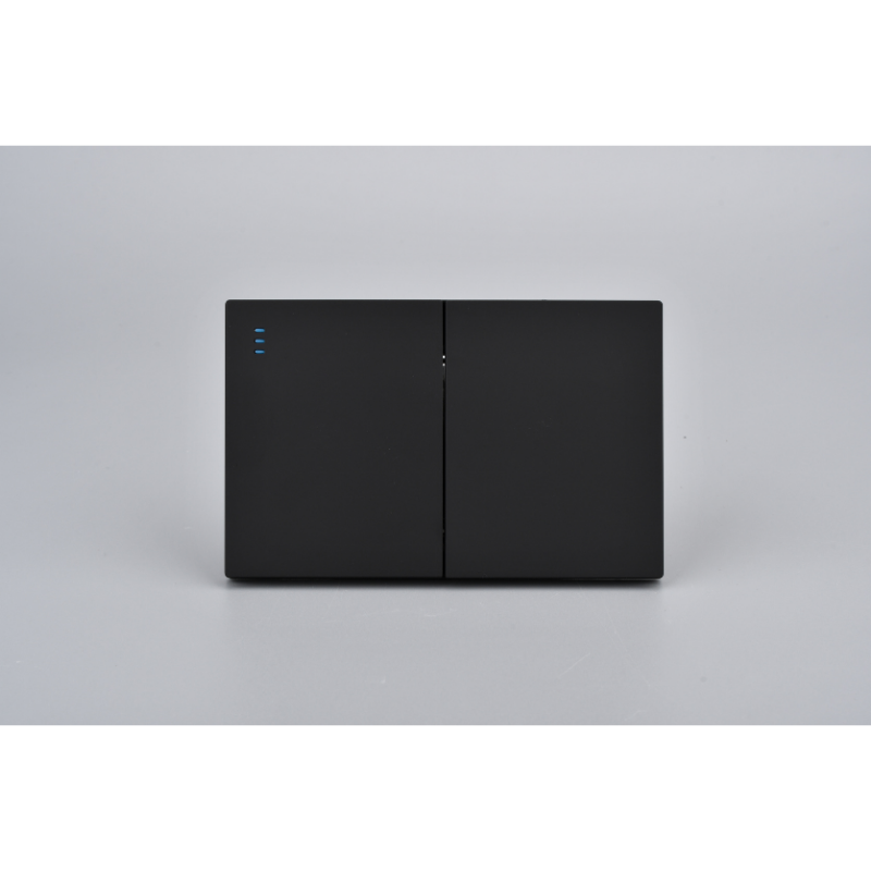 Interruptor Doble Armado Plano 9/24 16A Negro SEC