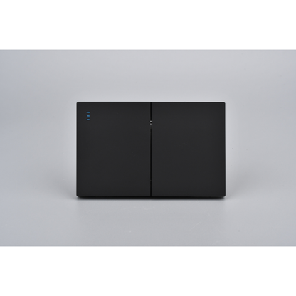 Interruptor Doble Armado Plano 9/24 16A Negro SEC