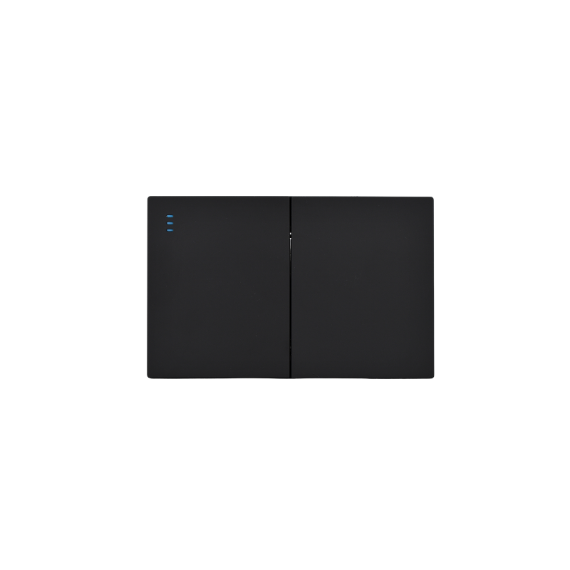 Interruptor Doble Armado Plano 9/24 16A Negro SEC