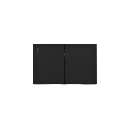 Interruptor Doble Armado Plano 9/24 16A Negro SEC