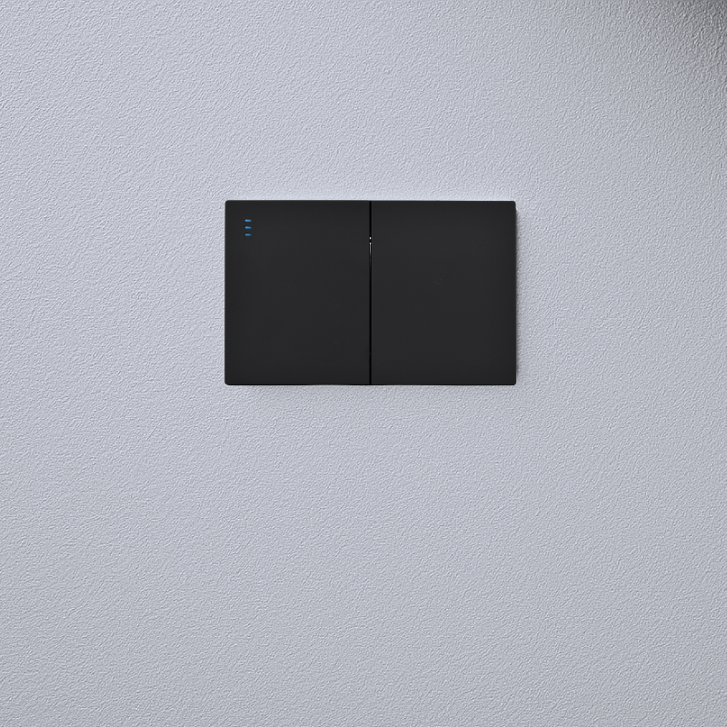 Interruptor Doble Armado Plano 9/24 16A Negro SEC