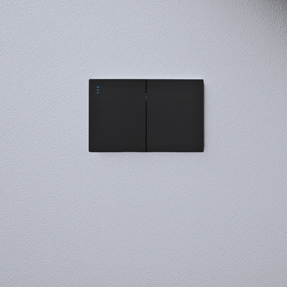 Interruptor Doble Armado Plano 9/24 16A Negro SEC