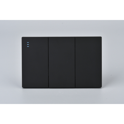 Interruptor Triple Armado Plano 9/24 16A Negro SEC