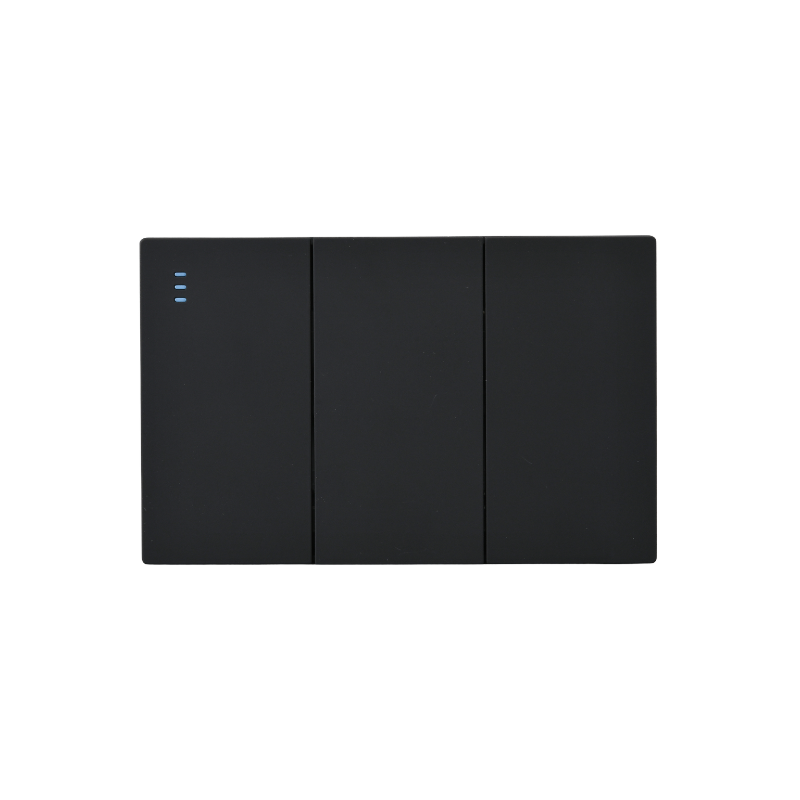 Interruptor Triple Armado Plano 9/24 16A Negro SEC