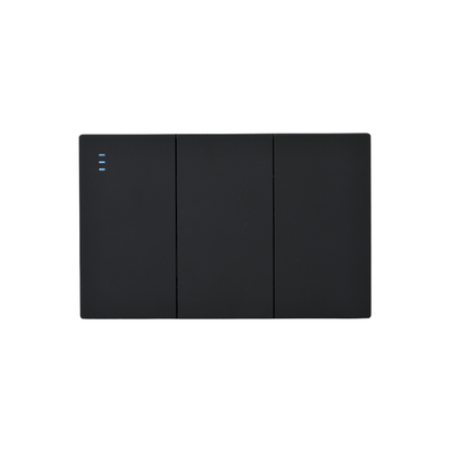Interruptor Triple Armado Plano 9/24 16A Negro SEC