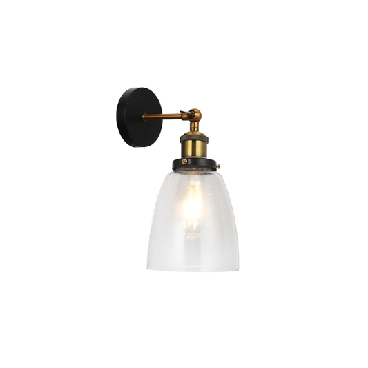 Aplique Bronce Dirigible E27 Simple Modelo Glase