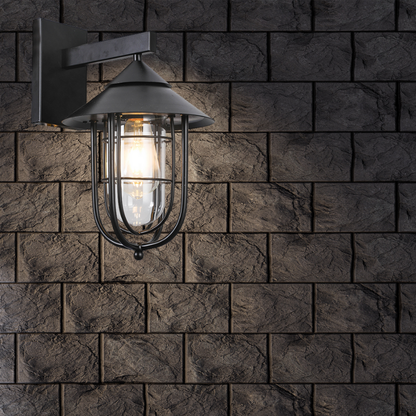 Aplique Negro Porta E27 Simple Modelo Dynamo