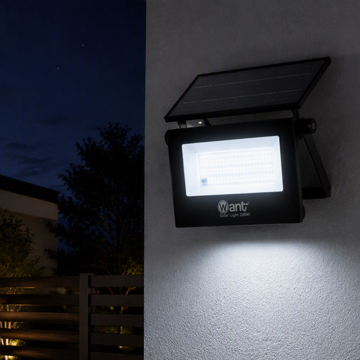 Foco proyector Solar 176LED Ip67 3.5V Luz fria + Control remoto