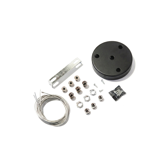Kit De Piolas Base redonda para suspensión de panel led o Lámparas colgantes