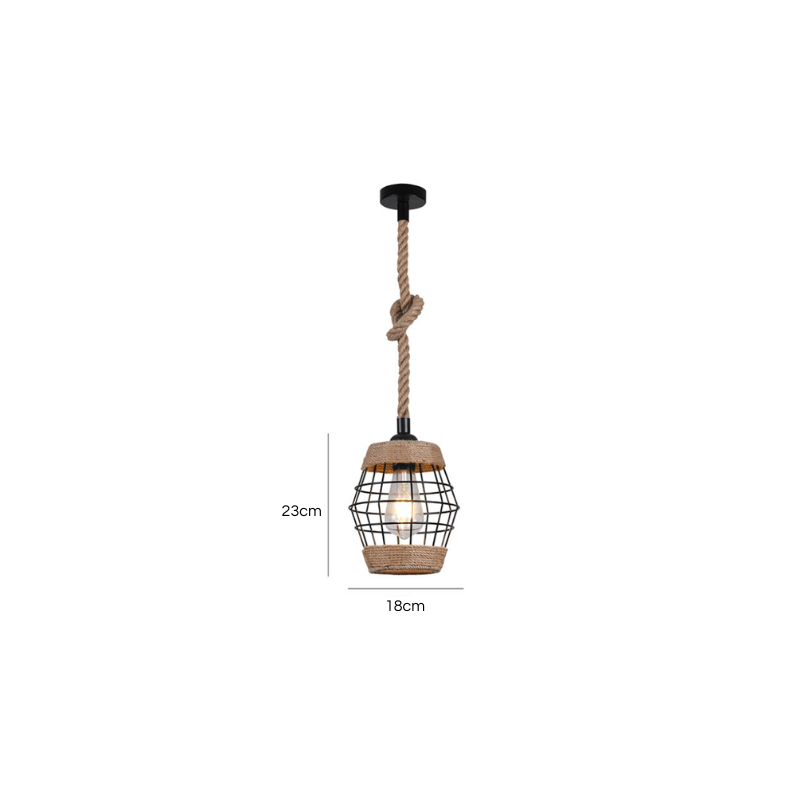 Lampara Colgante Vintage E27 Modelo Lumi