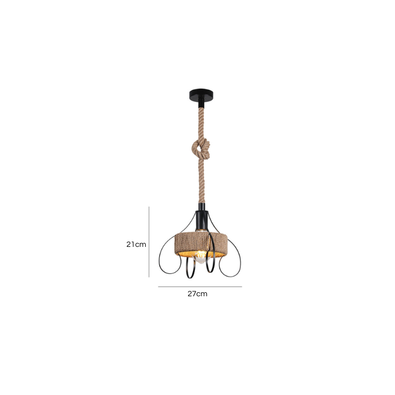 Lampara Colgante Vintage E27 Modelo Eclipse