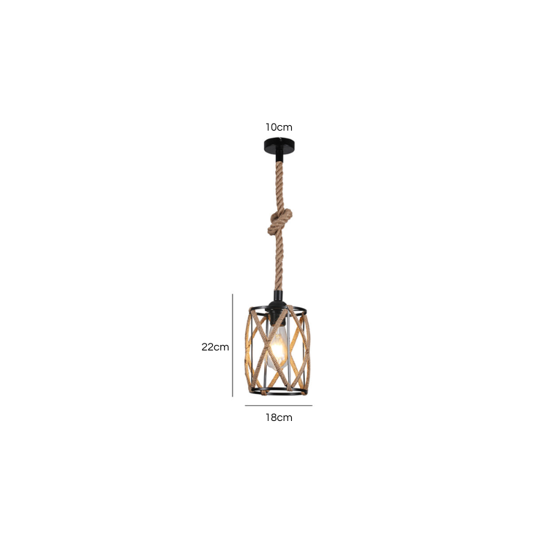 Lampara Colgante Vintage E27 Modelo Terra