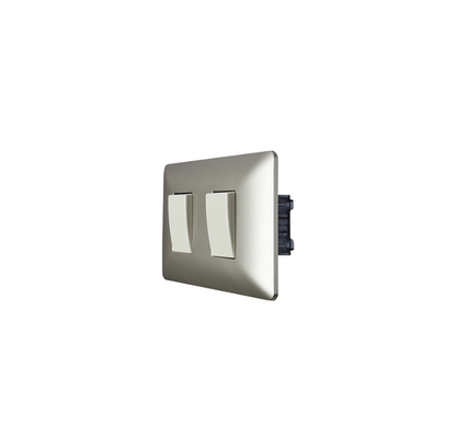 Interruptor Doble Champagne 9/15 10A 250V SEC