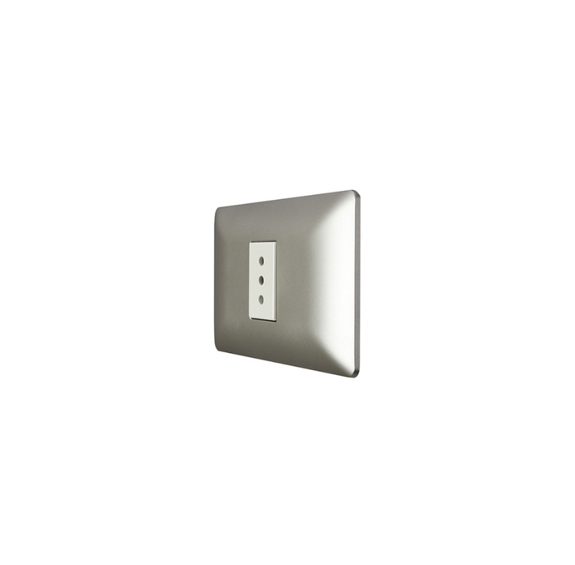 Enchufe Simple Champagne 10A 250V SEC