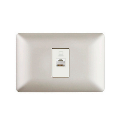 Toma Rrj45 Ethernet Red Internet Champagne