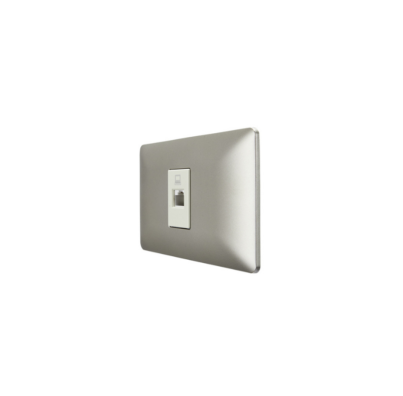Toma Rrj45 Ethernet Red Internet Champagne