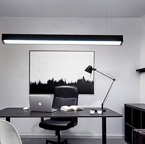Luminaria Led Lineal Colgante Negro 40w 5070 120cm