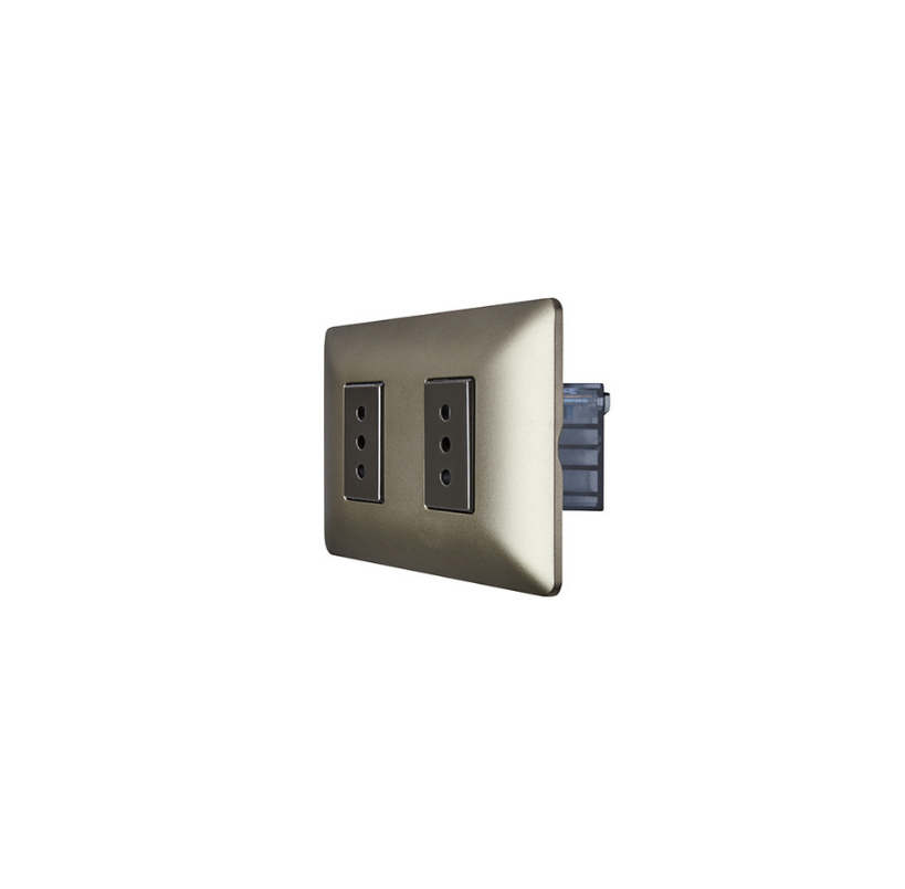 Enchufe Doble Café 10A 250V SEC