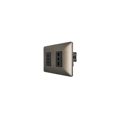 Enchufe Simple 10A + Enchufe Simple Bipaso Café 10/16A 250V SEC