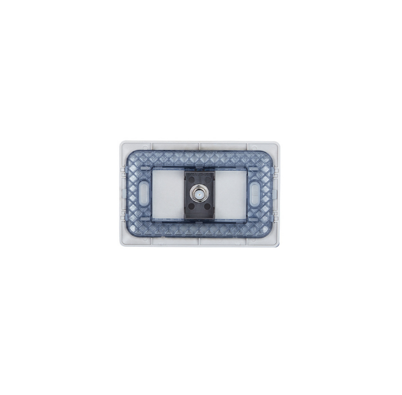 Toma Coaxial Rg6 Tv Video Armado Hembra Café