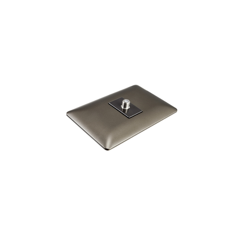 Toma Coaxial Rg6 Tv Video Armado Hembra Café