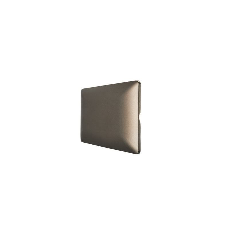 Placa Ciega Con Soporte Café